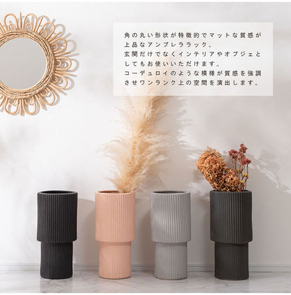 アンブレララック CLY-15 東谷 アンブレララック アンブレラスタンド 傘立て 傘入れ 傘 収納 玄関 ラケット 花台 花入れ 花瓶 フラワースタンド フラワーベース マット 陶器 おしゃれ 北欧 モダン(代引不可)