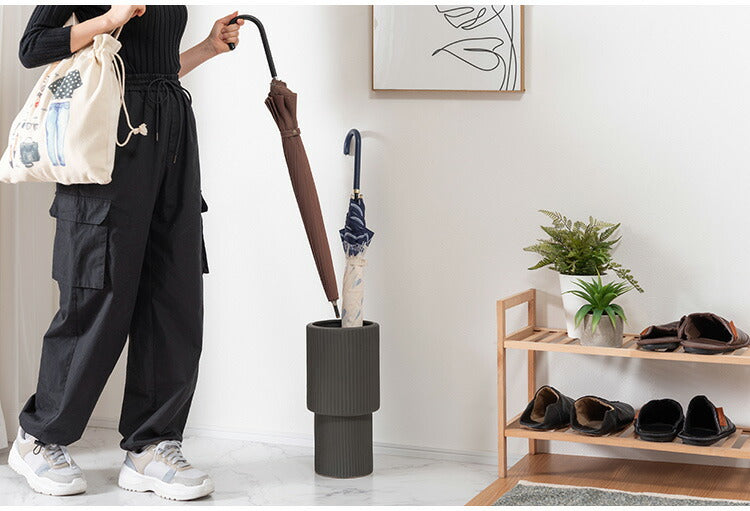 アンブレララック CLY-15 東谷 アンブレララック アンブレラスタンド 傘立て 傘入れ 傘 収納 玄関 ラケット 花台 花入れ 花瓶 フラワースタンド フラワーベース マット 陶器 おしゃれ 北欧 モダン(代引不可)