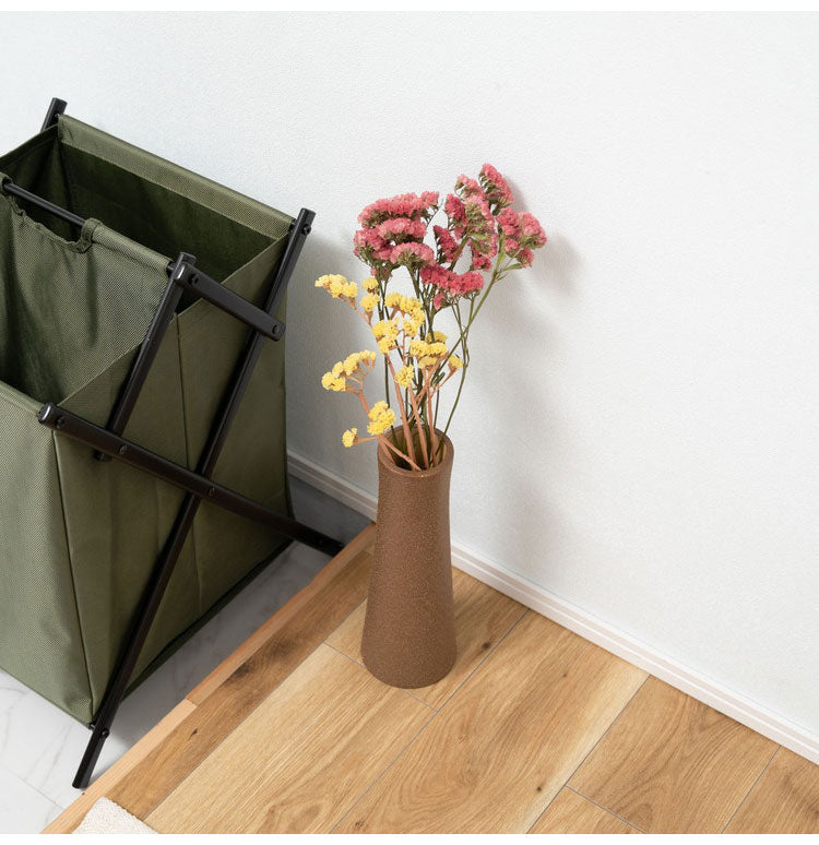 花瓶 花瓶 花びん 素焼き風 陶器 おしゃれ シンプル フラワーベース 北欧 ナチュラル 和モダン ガーリー ミッドセンチュリー ドライフラワー 焼き物 焼物(代引不可)