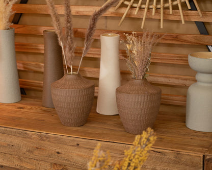 花瓶 花瓶 花びん 素焼き風 陶器 おしゃれ シンプル フラワーベース 北欧 ナチュラル 和モダン ガーリー ミッドセンチュリー ドライフラワー 焼き物 焼物(代引不可)