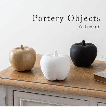 フルーツオブジェ CLY-41 東谷 オブジェ リンゴ 小物 置物 インテリア雑貨 玄関 果物 陶器 つや アート おしゃれ コンパクト リビング かわいい コレクション(代引不可)