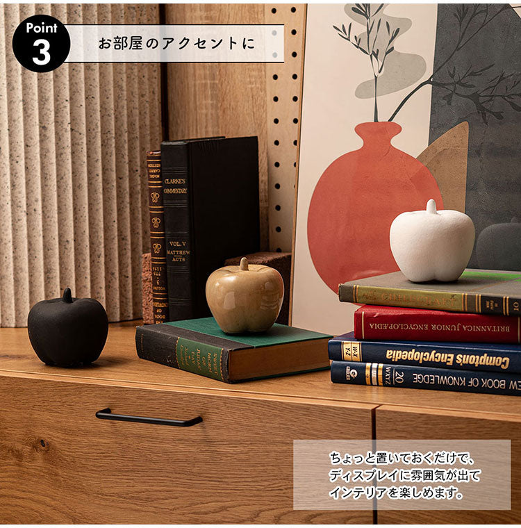 フルーツオブジェ CLY-41 東谷 オブジェ リンゴ 小物 置物 インテリア雑貨 玄関 果物 陶器 つや アート おしゃれ コンパクト リビング かわいい コレクション(代引不可)