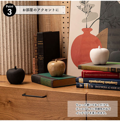 フルーツオブジェ CLY-41 東谷 オブジェ リンゴ 小物 置物 インテリア雑貨 玄関 果物 陶器 つや アート おしゃれ コンパクト リビング かわいい コレクション(代引不可)