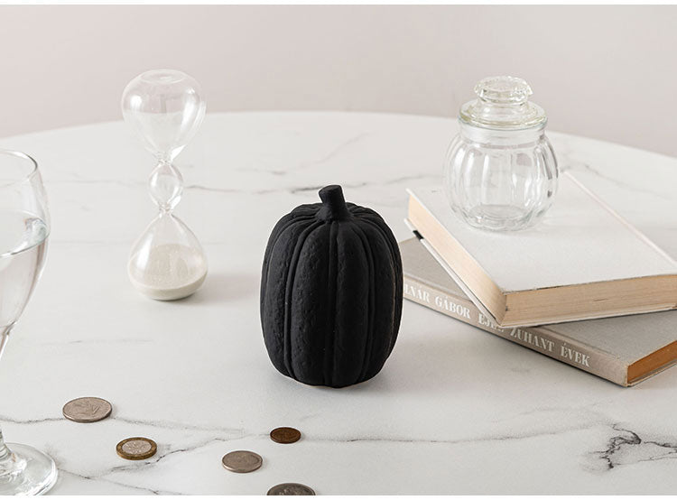 フルーツオブジェ CLY-42 東谷 オブジェ かぼちゃ 小物 置物 インテリア雑貨 玄関 野菜 陶器 マット仕上げ アート おしゃれ コンパクト 観賞 リビング かわいい 黒 ブラック(代引不可)