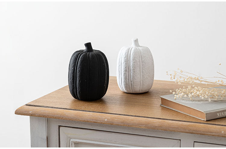 フルーツオブジェ CLY-42 東谷 オブジェ かぼちゃ 小物 置物 インテリア雑貨 玄関 野菜 陶器 マット仕上げ アート おしゃれ コンパクト 観賞 リビング かわいい 黒 ブラック(代引不可)
