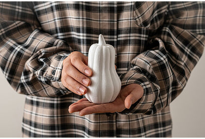 フルーツオブジェ CLY-43 東谷 オブジェ かぼちゃ ひょうたん型 小物 置物 インテリア雑貨 玄関 野菜 陶器 マット仕上げ アート おしゃれ コンパクト 観賞 リビング かわいい 黒 ブラック(代引不可)