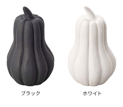 フルーツオブジェ CLY-43 東谷 オブジェ かぼちゃ ひょうたん型 小物 置物 インテリア雑貨 玄関 野菜 陶器 マット仕上げ アート おしゃれ コンパクト 観賞 リビング かわいい 黒 ブラック(代引不可)