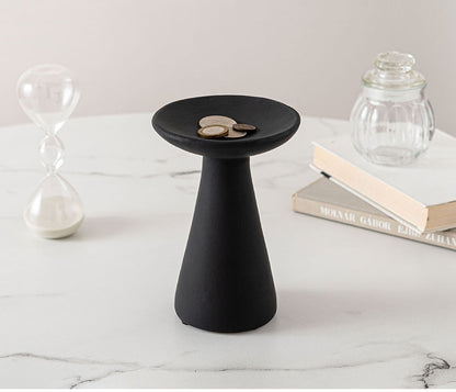 トレーS CLY-44 東谷 トレー Sサイズ 小物置き 置物 オブジェ 玄関 陶器 おしゃれ インテリア雑貨 北欧 コンパクト 台 アクセサリースタンド シンプル ディスプレイ 黒 ブラック(代引不可)