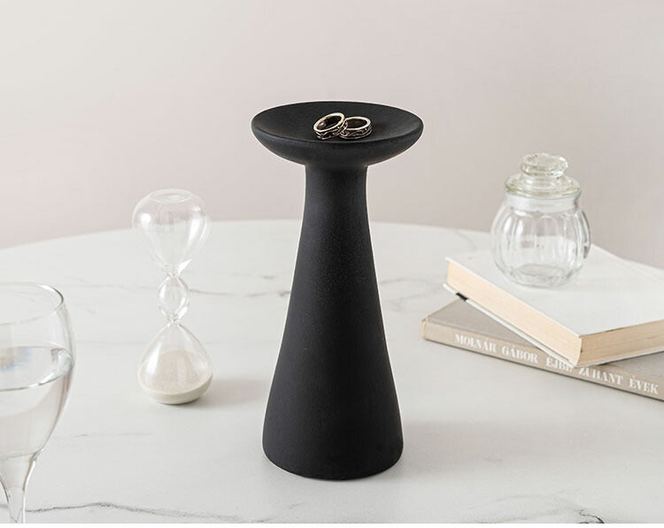 トレーL CLY-45 東谷 トレー Lサイズ オブジェ 小物置き 置物 玄関 陶器 おしゃれ インテリア雑貨 北欧 コンパクト 台 アクセサリースタンド シンプル ディスプレイ 黒 ブラック(代引不可)