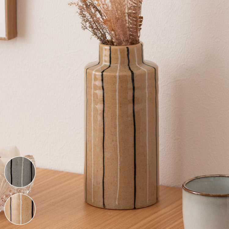 フラワーベース CLY-71 東谷 フラワーベース 花瓶 花びん かびん フラワースタンド 陶器 北欧 おしゃれ ドライフラワー シンプル 艶 生花 枝物 卓上 床置き 陶器製 和モダン モダン レトロ(代引不可)