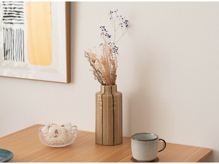 フラワーベース CLY-71 東谷 フラワーベース 花瓶 花びん かびん フラワースタンド 陶器 北欧 おしゃれ ドライフラワー シンプル 艶 生花 枝物 卓上 床置き 陶器製 和モダン モダン レトロ(代引不可)