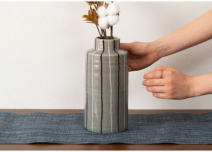 フラワーベース CLY-71 東谷 フラワーベース 花瓶 花びん かびん フラワースタンド 陶器 北欧 おしゃれ ドライフラワー シンプル 艶 生花 枝物 卓上 床置き 陶器製 和モダン モダン レトロ(代引不可)