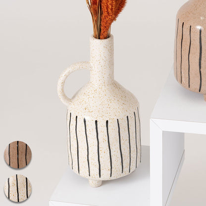 フラワーベース CLY-73 東谷 フラワーベース 花瓶 花びん かびん フラワースタンド 陶器 北欧 おしゃれ ドライフラワー シンプル 艶 生花 枝物 卓上 床置き 陶器製 和モダン モダン レトロ ベーシック(代引不可)