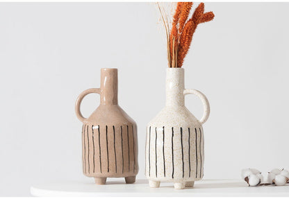 フラワーベース CLY-73 東谷 フラワーベース 花瓶 花びん かびん フラワースタンド 陶器 北欧 おしゃれ ドライフラワー シンプル 艶 生花 枝物 卓上 床置き 陶器製 和モダン モダン レトロ ベーシック(代引不可)