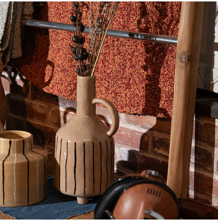 フラワーベース CLY-73 東谷 フラワーベース 花瓶 花びん かびん フラワースタンド 陶器 北欧 おしゃれ ドライフラワー シンプル 艶 生花 枝物 卓上 床置き 陶器製 和モダン モダン レトロ ベーシック(代引不可)