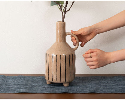 フラワーベース CLY-73 東谷 フラワーベース 花瓶 花びん かびん フラワースタンド 陶器 北欧 おしゃれ ドライフラワー シンプル 艶 生花 枝物 卓上 床置き 陶器製 和モダン モダン レトロ ベーシック(代引不可)