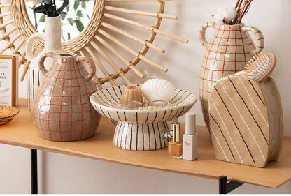 トレイベース CLY-74 東谷 トレー トレイ オブジェ インテリア 雑貨 置物 小物入れ アクセサリートレイ ディスプレイ おしゃれ お洒落 北欧 陶器 セラミック モダン オーナメント 直径26cm(代引不可)