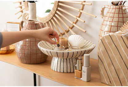 トレイベース CLY-74 東谷 トレー トレイ オブジェ インテリア 雑貨 置物 小物入れ アクセサリートレイ ディスプレイ おしゃれ お洒落 北欧 陶器 セラミック モダン オーナメント 直径26cm(代引不可)