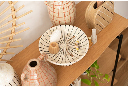 トレイベース CLY-74 東谷 トレー トレイ オブジェ インテリア 雑貨 置物 小物入れ アクセサリートレイ ディスプレイ おしゃれ お洒落 北欧 陶器 セラミック モダン オーナメント 直径26cm(代引不可)