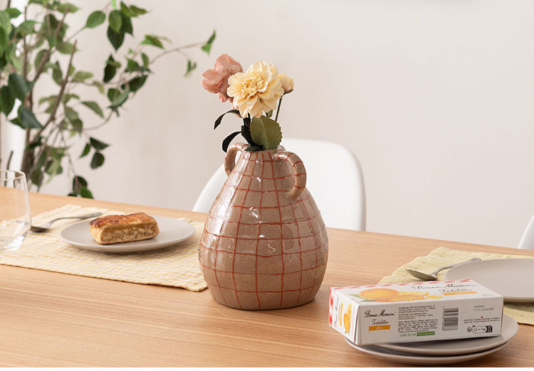 フラワーベース CLY-75 東谷 フラワーベース 花瓶 花びん かびん フラワースタンド 陶器 北欧 おしゃれ ドライフラワー シンプル 艶 生花 枝物 卓上 床置き 陶器製 和モダン モダン レトロ(代引不可)