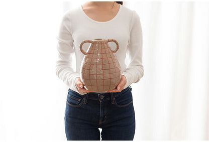 フラワーベース CLY-75 東谷 フラワーベース 花瓶 花びん かびん フラワースタンド 陶器 北欧 おしゃれ ドライフラワー シンプル 艶 生花 枝物 卓上 床置き 陶器製 和モダン モダン レトロ(代引不可)