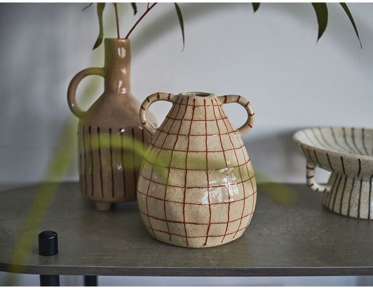 フラワーベース CLY-75 東谷 フラワーベース 花瓶 花びん かびん フラワースタンド 陶器 北欧 おしゃれ ドライフラワー シンプル 艶 生花 枝物 卓上 床置き 陶器製 和モダン モダン レトロ(代引不可)