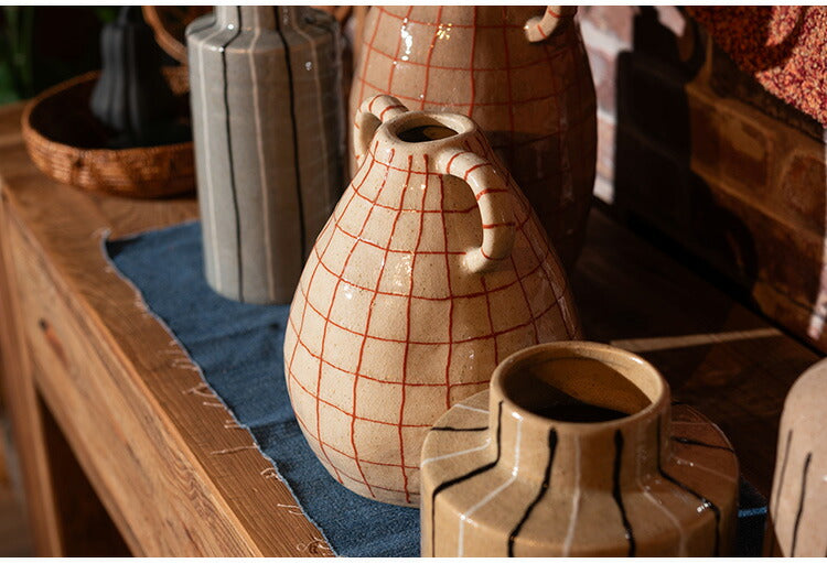 フラワーベース CLY-75 東谷 フラワーベース 花瓶 花びん かびん フラワースタンド 陶器 北欧 おしゃれ ドライフラワー シンプル 艶 生花 枝物 卓上 床置き 陶器製 和モダン モダン レトロ(代引不可)