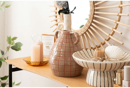 フラワーベース CLY-75 東谷 フラワーベース 花瓶 花びん かびん フラワースタンド 陶器 北欧 おしゃれ ドライフラワー シンプル 艶 生花 枝物 卓上 床置き 陶器製 和モダン モダン レトロ(代引不可)