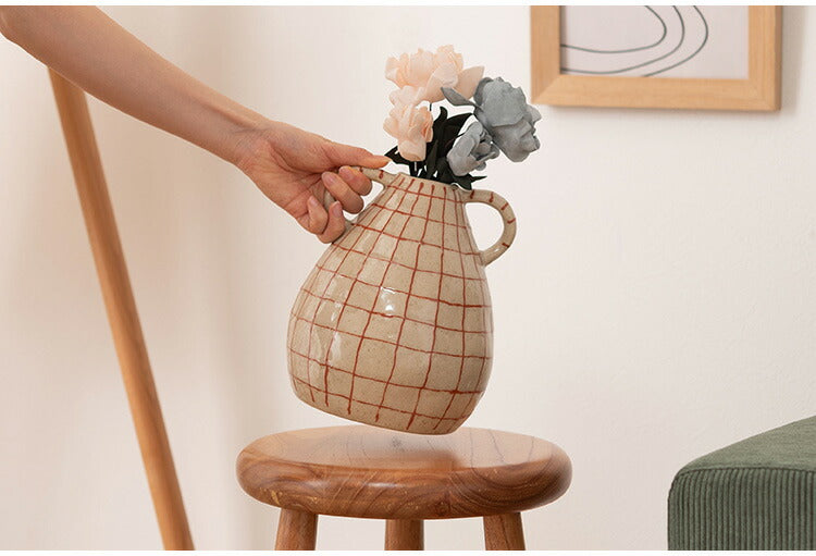 フラワーベース CLY-75 東谷 フラワーベース 花瓶 花びん かびん フラワースタンド 陶器 北欧 おしゃれ ドライフラワー シンプル 艶 生花 枝物 卓上 床置き 陶器製 和モダン モダン レトロ(代引不可)