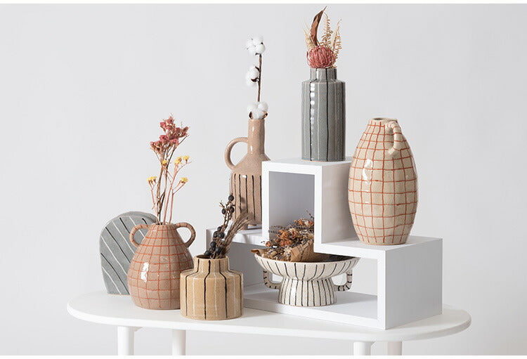 フラワーベース CLY-76 東谷 フラワーベース 花瓶 花びん かびん フラワースタンド 陶器 北欧 おしゃれ ドライフラワー シンプル 艶 生花 枝物 卓上 床置き 陶器製 和モダン モダン レトロ(代引不可)