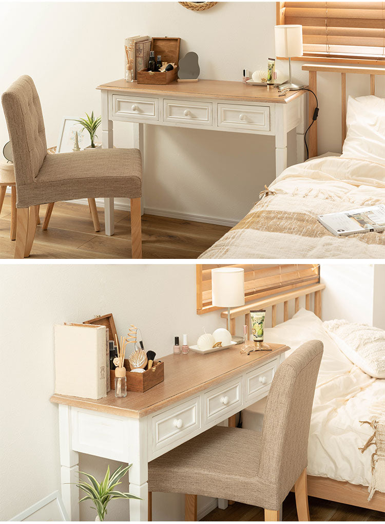 デスク 幅100cm コンソールテーブル 天然木 軽量 作業台 化粧台 北欧 おしゃれ モダン アンティーク風 机 軽い ナチュラル カフェ ヴィンテージ風 人気 木製(代引不可)
