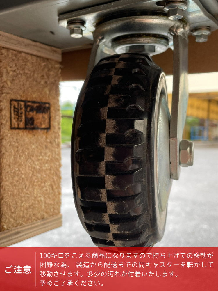 ツールキャビネット シルバー 幅157cm ステンレス 収納家具 天然木 ラバーウッド インテリア 家具 シンプル 新生活 2人掛けカウンター 移動式 おしゃれ 作業台 ツールワゴン(代引不可)