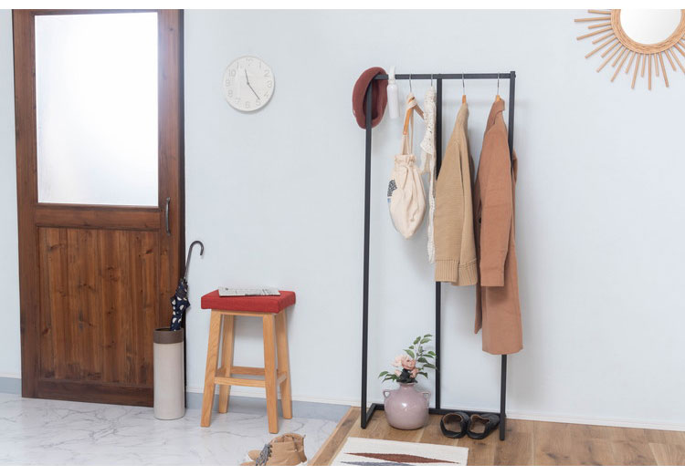 ハンガーラック 東谷 DIS-942BK アイアン ブラック おしゃれ かわいい インテリア 家具 デザイン デザイナーズ 家具 雑貨 お洒落 ギフト プレゼント 新生活 一人暮らし リビング ショップ(代引不可)