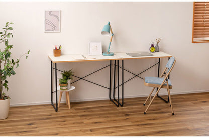 デスク 幅80cm 木製 スチール脚 コンパクト 省スペース インテリア 北欧 リモートワーク 在宅ワーク リビング ダイニング シンプル 机 デスク テーブル パソコンデスク(代引不可)