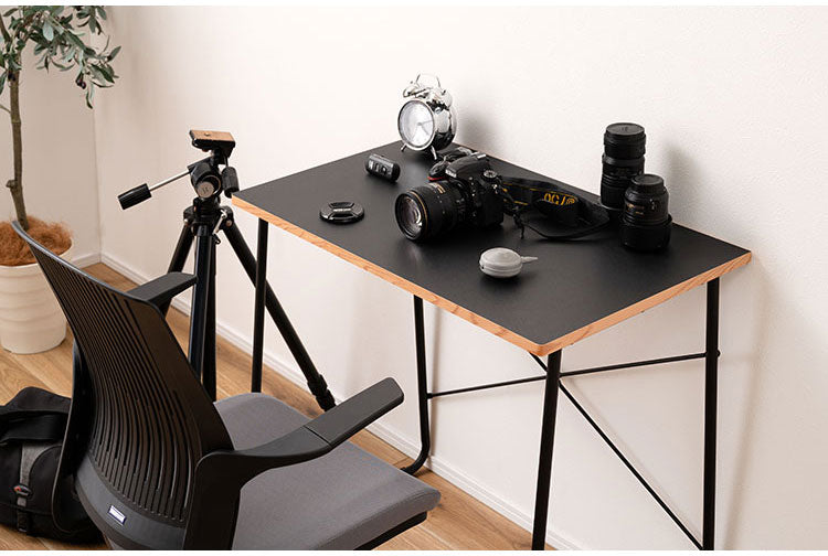 デスク 幅80cm 木製 スチール脚 コンパクト 省スペース インテリア 北欧 リモートワーク 在宅ワーク リビング ダイニング シンプル 机 デスク テーブル パソコンデスク(代引不可)