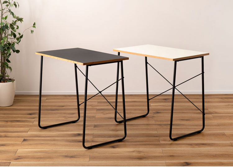 デスク 幅80cm 木製 スチール脚 コンパクト 省スペース インテリア 北欧 リモートワーク 在宅ワーク リビング ダイニング シンプル 机 デスク テーブル パソコンデスク(代引不可)