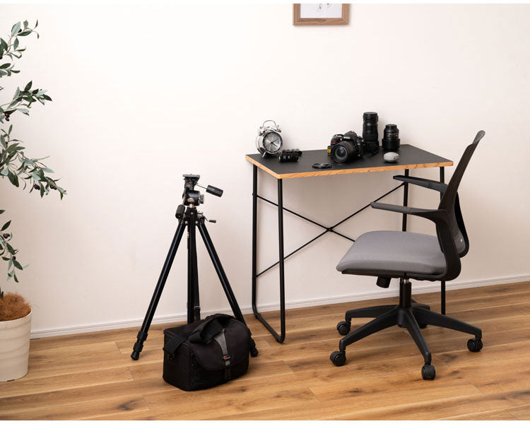 デスク 幅80cm 木製 スチール脚 コンパクト 省スペース インテリア 北欧 リモートワーク 在宅ワーク リビング ダイニング シンプル 机 デスク テーブル パソコンデスク(代引不可)