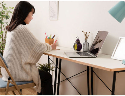 デスク 幅80cm 木製 スチール脚 コンパクト 省スペース インテリア 北欧 リモートワーク 在宅ワーク リビング ダイニング シンプル 机 デスク テーブル パソコンデスク(代引不可)