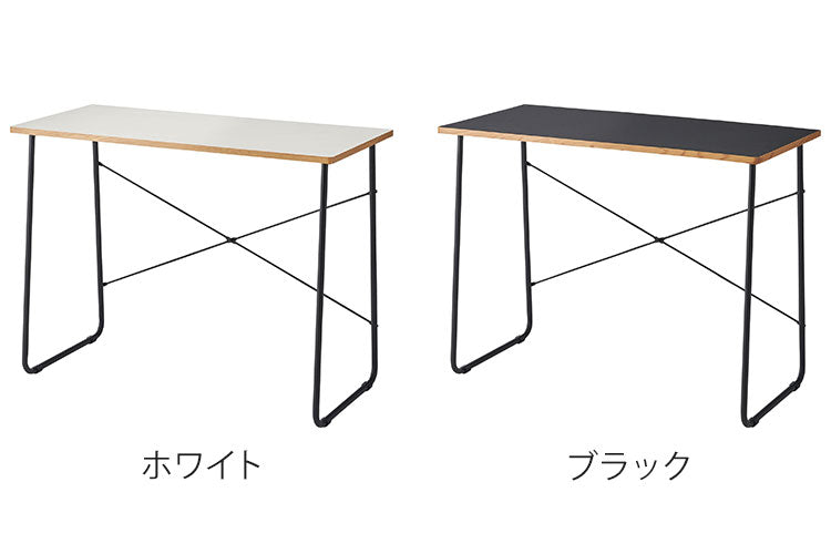 デスク 幅100cm 木製 スチール脚 コンパクト 省スペース インテリア 北欧 リモートワーク 在宅ワーク リビング ダイニング シンプル 机 デスク テーブル パソコンデスク(代引不可)