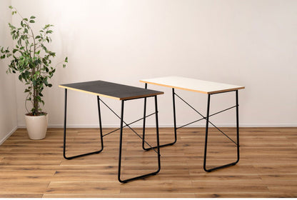 デスク 幅100cm 木製 スチール脚 コンパクト 省スペース インテリア 北欧 リモートワーク 在宅ワーク リビング ダイニング シンプル 机 デスク テーブル パソコンデスク(代引不可)