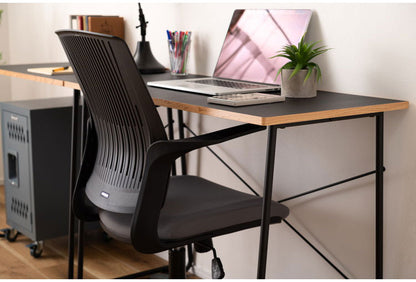 デスク 幅100cm 木製 スチール脚 コンパクト 省スペース インテリア 北欧 リモートワーク 在宅ワーク リビング ダイニング シンプル 机 デスク テーブル パソコンデスク(代引不可)