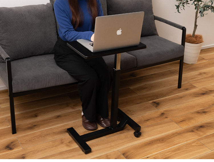 昇降サイドテーブル 昇降サイドテーブル 昇降 サイドテーブル テーブル キャスター付き キャスター 無段階調整 スタンディング スタンディングデスク デスク インテリア おしゃれ 北欧 かわいい(代引不可)