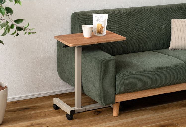 昇降サイドテーブル 昇降サイドテーブル 昇降 サイドテーブル テーブル キャスター付き キャスター 無段階調整 スタンディング スタンディングデスク デスク インテリア おしゃれ 北欧 かわいい(代引不可)