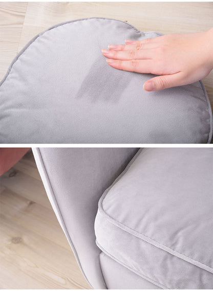 ソファ ソファー 2人掛け 2人掛けソファー アーム付き 幅162cm ファブリック 布地 ベロア生地 クッション付き かわいい 高級感 上品 おしゃれ ピンク グレー(代引不可)