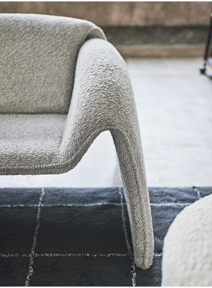 ソファ EYS-11 東谷 ソファ ソファー ブークレ素材 ダークグレー 2人掛け 二人用 2P モダン おしゃれ 完成品 ファミリー ワイド リビング 無地 北欧(代引不可)