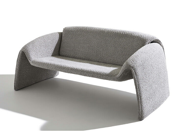 ソファ EYS-11 東谷 ソファ ソファー ブークレ素材 ダークグレー 2人掛け 二人用 2P モダン おしゃれ 完成品 ファミリー ワイド リビング 無地 北欧(代引不可)