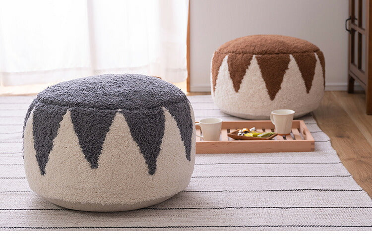 ビーズクッション ラウンドスツール 丸型 コットン 発砲ビーズ オットマン 腰掛け 座布団 座椅子 イス いす 椅子 軽量 ソファ おしゃれ かわいい クッションチェア 丸クッション 韓国インテリア(代引不可)