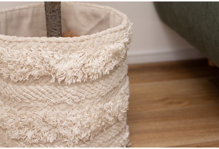 プランターカバー Sサイズ マジックテープ コットン カバー 屋内用 ガーデニング インテリア おしゃれ 北欧 かわいい シンプル 雑貨 ナチュラル 植木鉢(代引不可)