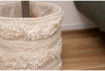 プランターカバー Sサイズ マジックテープ コットン カバー 屋内用 ガーデニング インテリア おしゃれ 北欧 かわいい シンプル 雑貨 ナチュラル 植木鉢(代引不可)