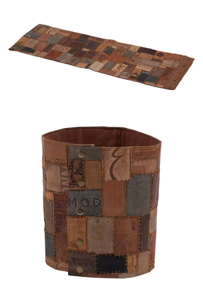 プランターカバー Sサイズ ボタン 本革コットン カバー 屋内用 ガーデニング インテリア おしゃれ 北欧 かわいい シンプル 雑貨 ナチュラル 植木鉢(代引不可)